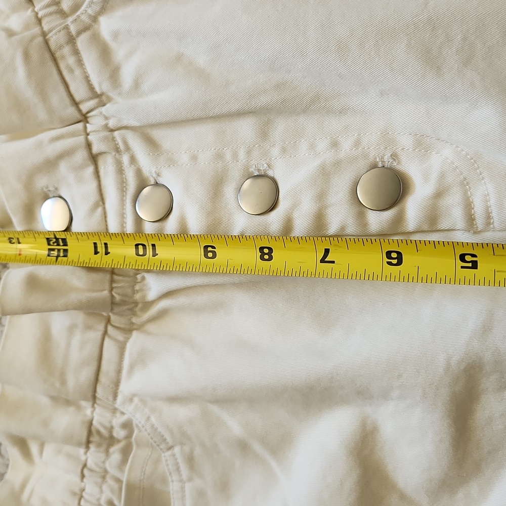 Solid & Striped Ashton Paperbag High Rise Shorts brulee white Sz S Pinup Girl - Picture 12 of 14